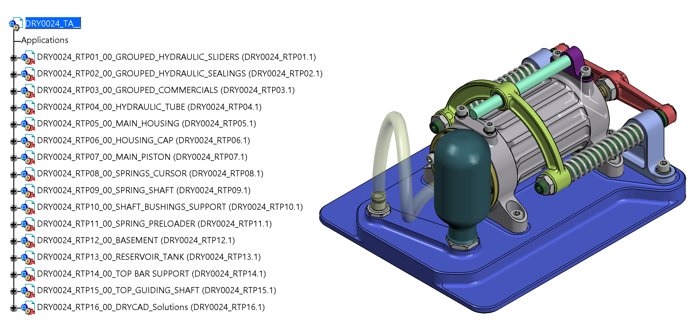 Resulting standalone CATPart files generated from a multi-body study