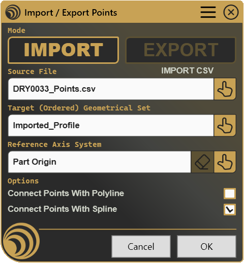 Import / Export Points